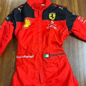 Kartingpak Ferrari Racing: model 2023, digitale print, niveau 2 (inclusief bivakmuts)