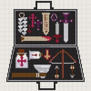 Vampire Hunting Kit cross stitch pattern