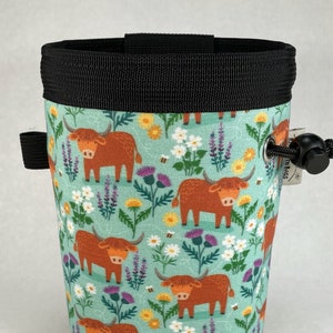 Highland Cattle Rock Climbing Chalk Bag