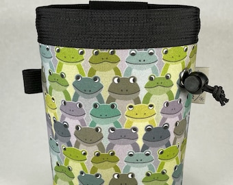 Frog Faces Rock Climbing Chalk Bag