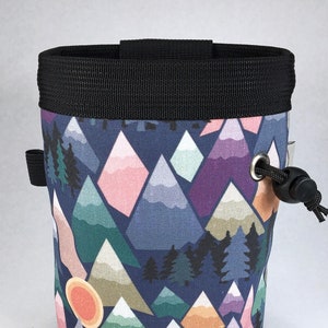 Mountains and Trees Rock Climbing Chalk Bag