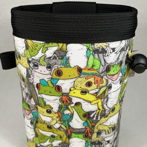 Yellow Frogs Chalk Bag