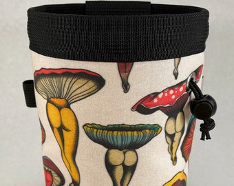 Cheeky Mushrooms Rock Climbing Chalk Bag