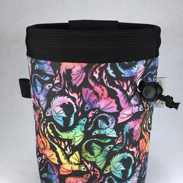 Rainbow Dragons Rock Climbing Chalk Bag