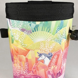 Unicorns and Rainbow Crystals Chalk Bag