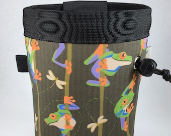 Red Eyed Tree Frog Rock Climbing Chalk Bag