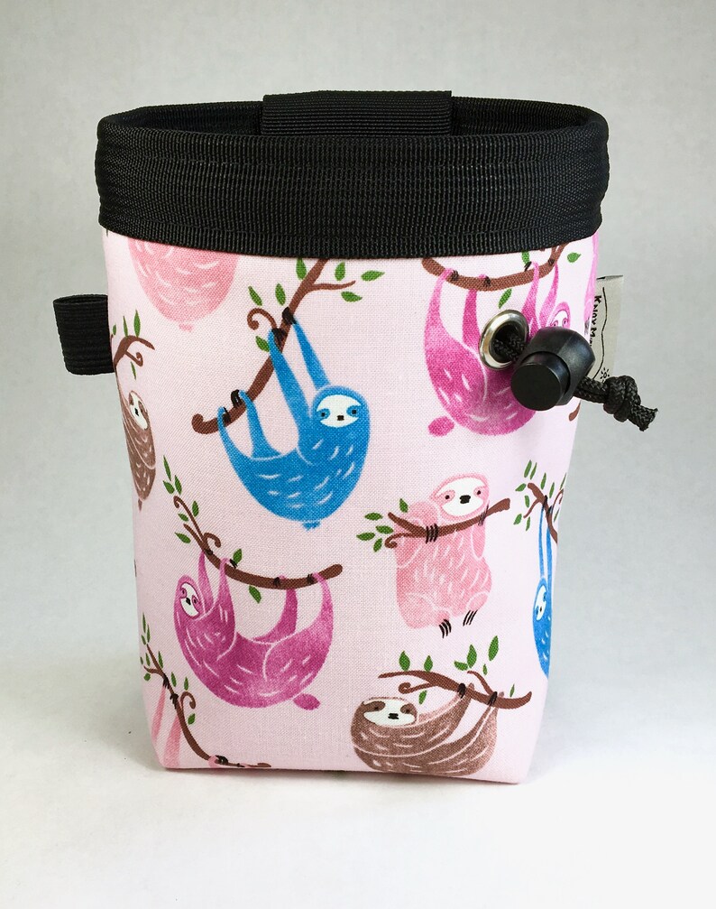 Blue and Pink Sloths Chalk Bag for Rock Climbing Etsy