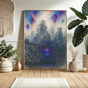 Graffiti Music Lover Print: Abstract Urban Street Art (Digital Download)