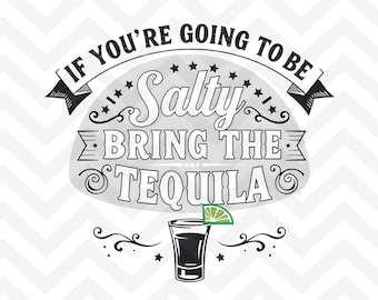 Funny Tequila Sublimation Design – Salty Party Shirt PNG (Digital Download)
