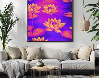 Lotus Flower Inspirational Quote Print: Resilience Wall Art (digital ...