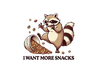 Funny Raccoon Meme PNG, Retro Sarcastic Clipart (Digital Download)