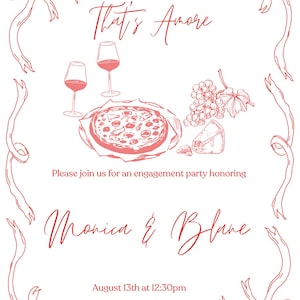 That&#39;s Amore Engagement Party Invite