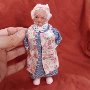 Muñeca ooak, muñeca de arcilla polimérica ooak 1:12, casa de muñecas