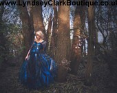 Gothic corset bohemian alternative wedding dress/ prom. Colours of your choice. Custom Made to measure