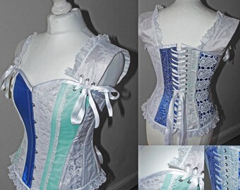 Alternative wedding corset- lace corset- prom corset MADE TO MEASURE in fabric and colours of your choice