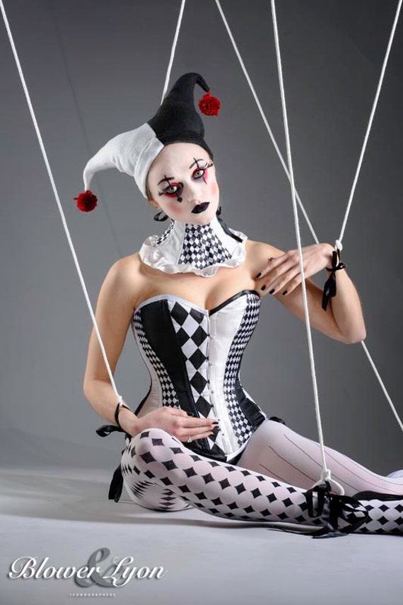 Harlequin Corset Harlequin Costume Joker Jester Cosplay. - Etsy UK