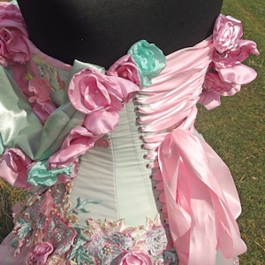 Pastel Goth Wedding Dress- Pastel Rainbow Wedding Dress MADE TO ORDER ...