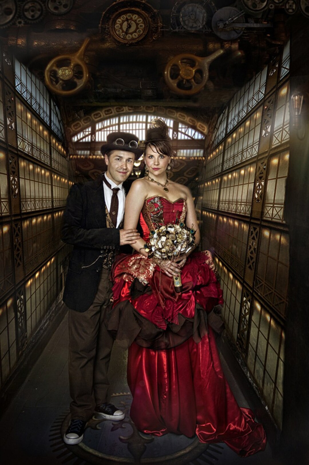 Robe de mariée steampunk sale