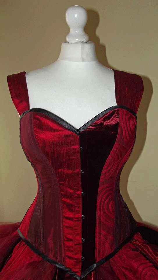 Steampunk Wedding Dress Red Wedding Dress Alternative - Etsy