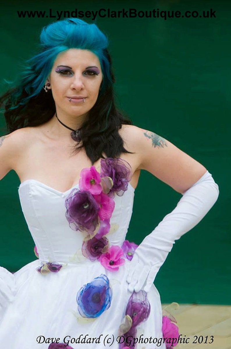 Alternative Wedding Dress Alternative Prom Dress Flower Etsy