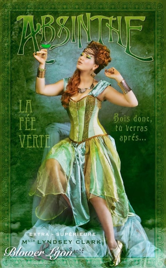 Alternative wedding dress - steampunk wedding dress- Alternative prom dress- absinthe fairy costume. Your choice of colour. MADE TO ORDER