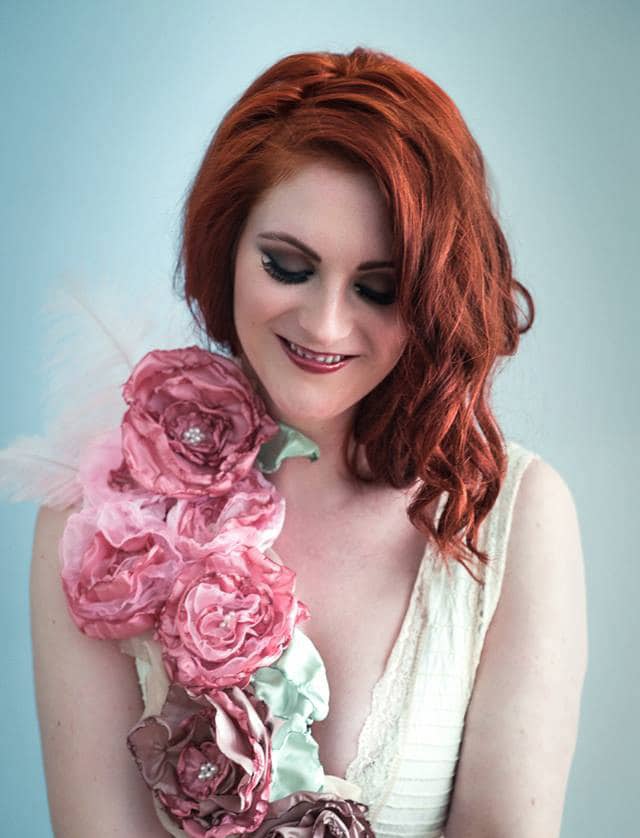 Flower hair accessory- flower bead clip- fabric flowers. Colours, textures and sizes of your choice