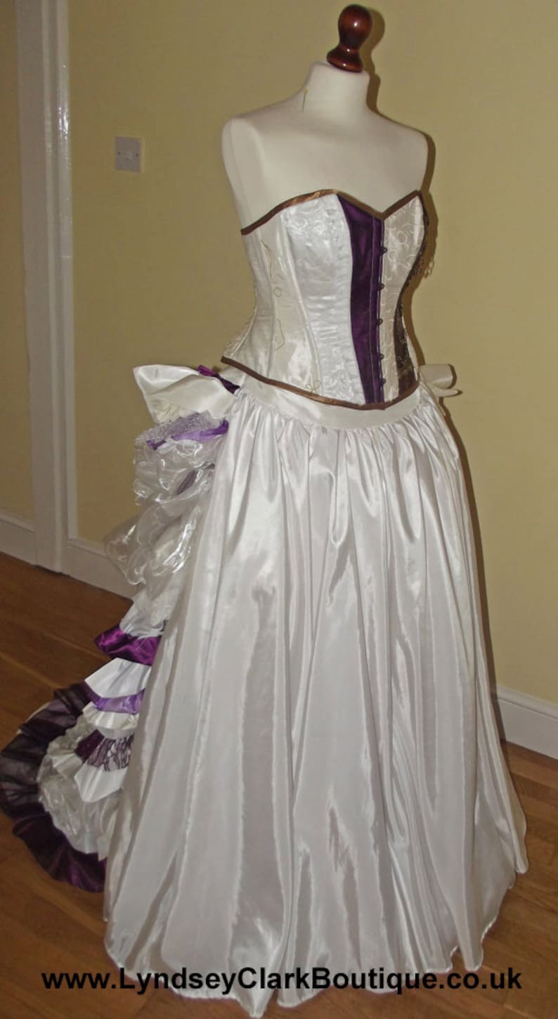 Steampunk Wedding Dress Alternative Wedding Dress Purple - Etsy