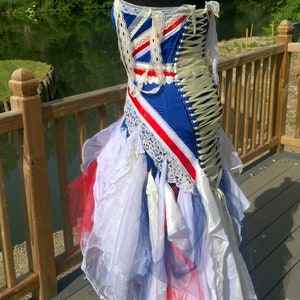 SALE. Union jack dress alternative dress. UK 8 image 5