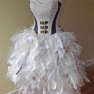 Whimsical wedding dress- steampunk gothic MADE TO MEASURE