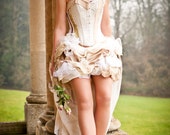 Steampunk wedding dress- alternative wedding dress- steampunk prom- MADE TO ORDER