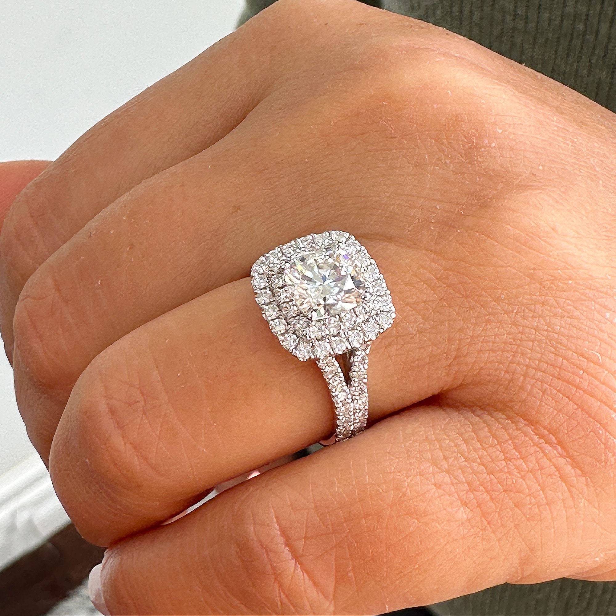 GIA Certified Natural Cushion Cut and Round Cut Sides  display picture 3