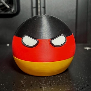 Germany Country Ball 3d Printed