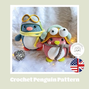 Amigurumi Pinguin Spielzeug Muster, süßer Pinguin Plüsch DIY, gefüllter Pinguin