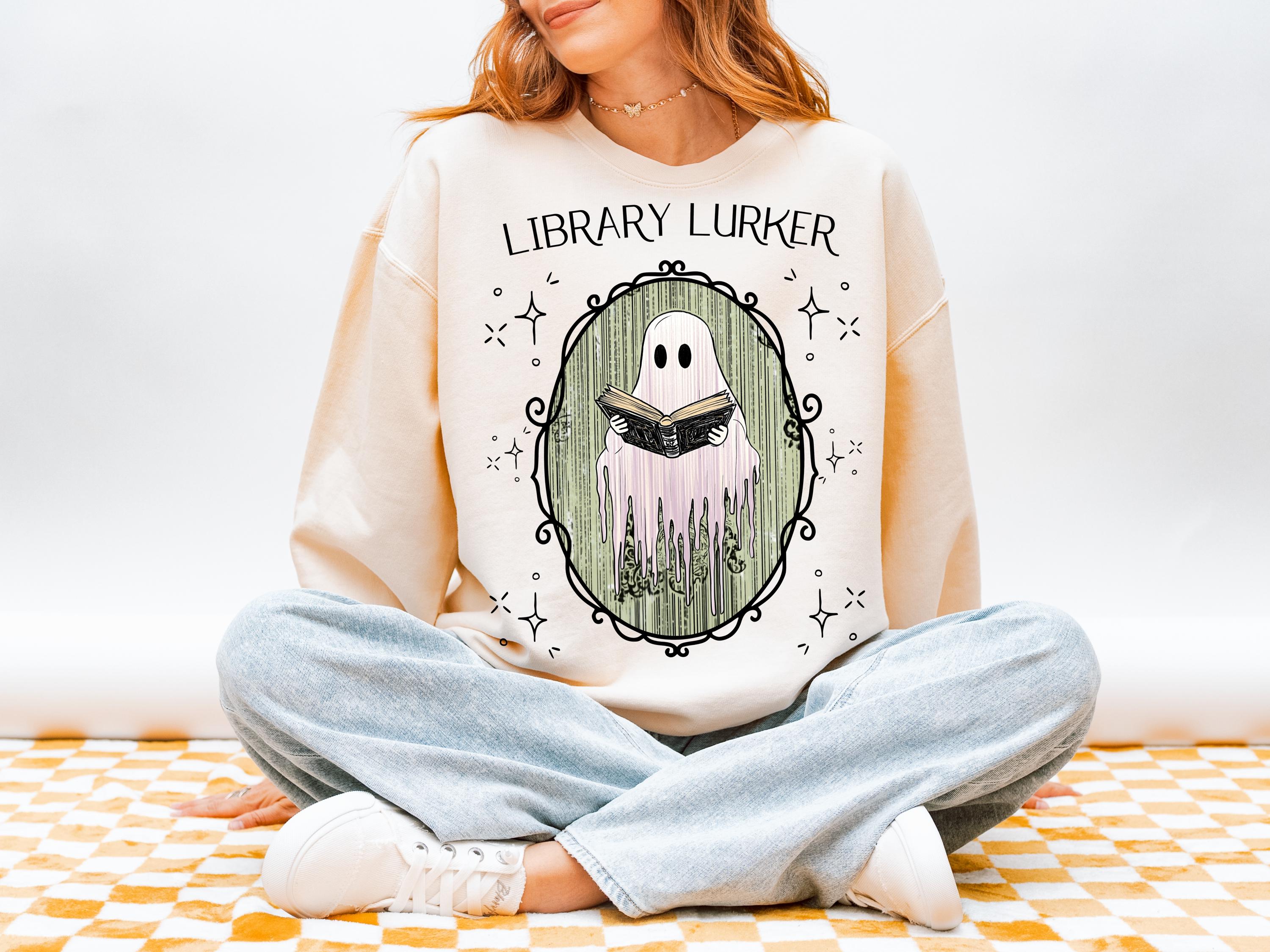 Ghost Reading Book PNG | Cute Library Ghost Graphic | Spooky Bookish ...
