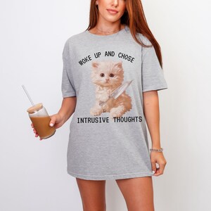 Unhinged Cat Shirt PNG: Funny Weirdcore Design (Digital Download) image 7