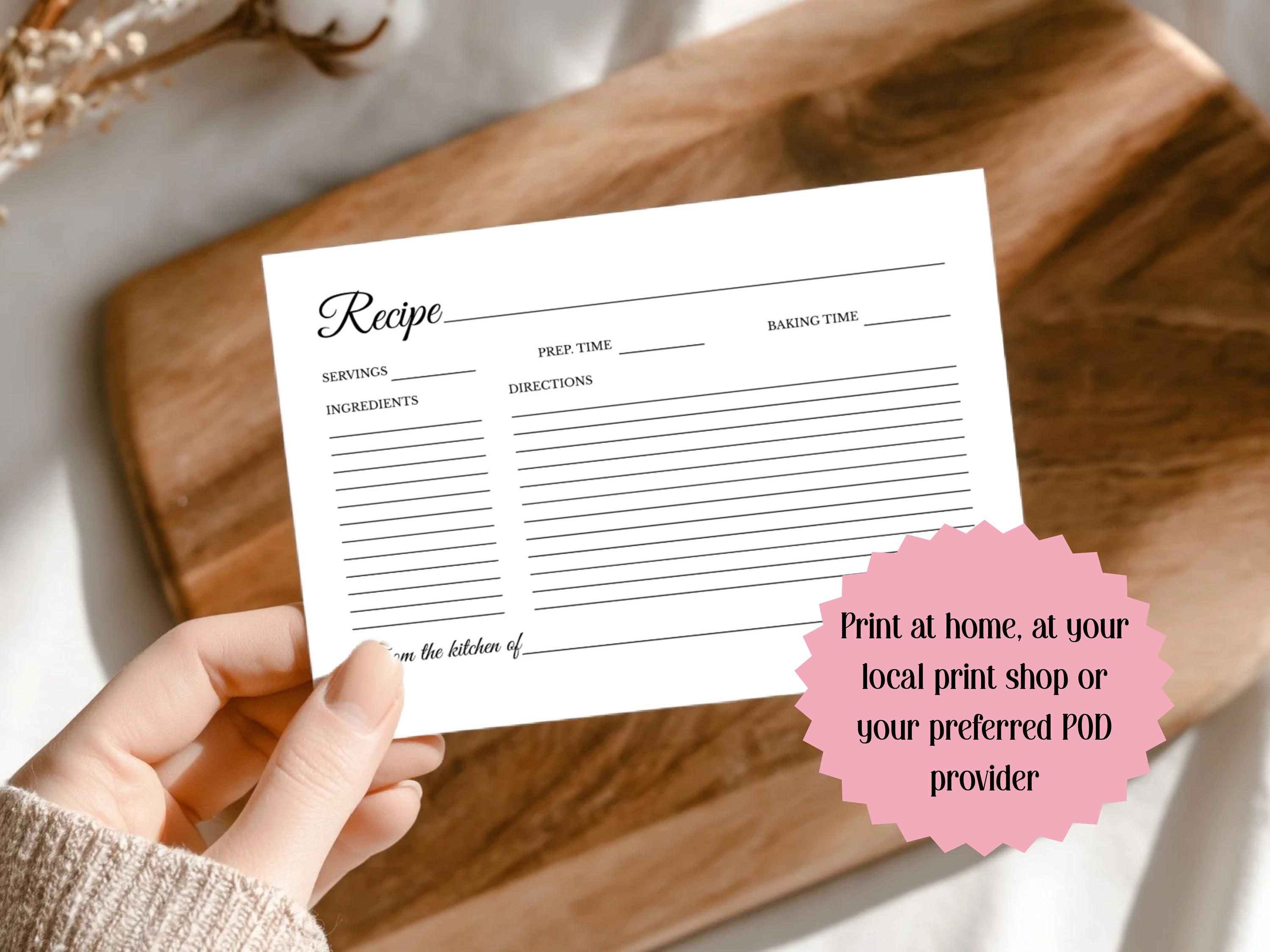 150 card binder Plate Wall Recipe Cards – The Illustrated Life main image 1