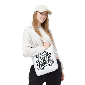 Behalten Sie es Beachy Einkaufstasche, Strandliebhaber Essential, Sommertasche, nachhaltige Einkaufstasche, lässiger Alltag, Geschenk für Meeresliebhaber