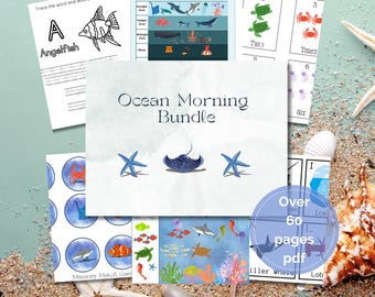 Ocean Unit Study Bundle | Montessori Learning Printables (PDF)