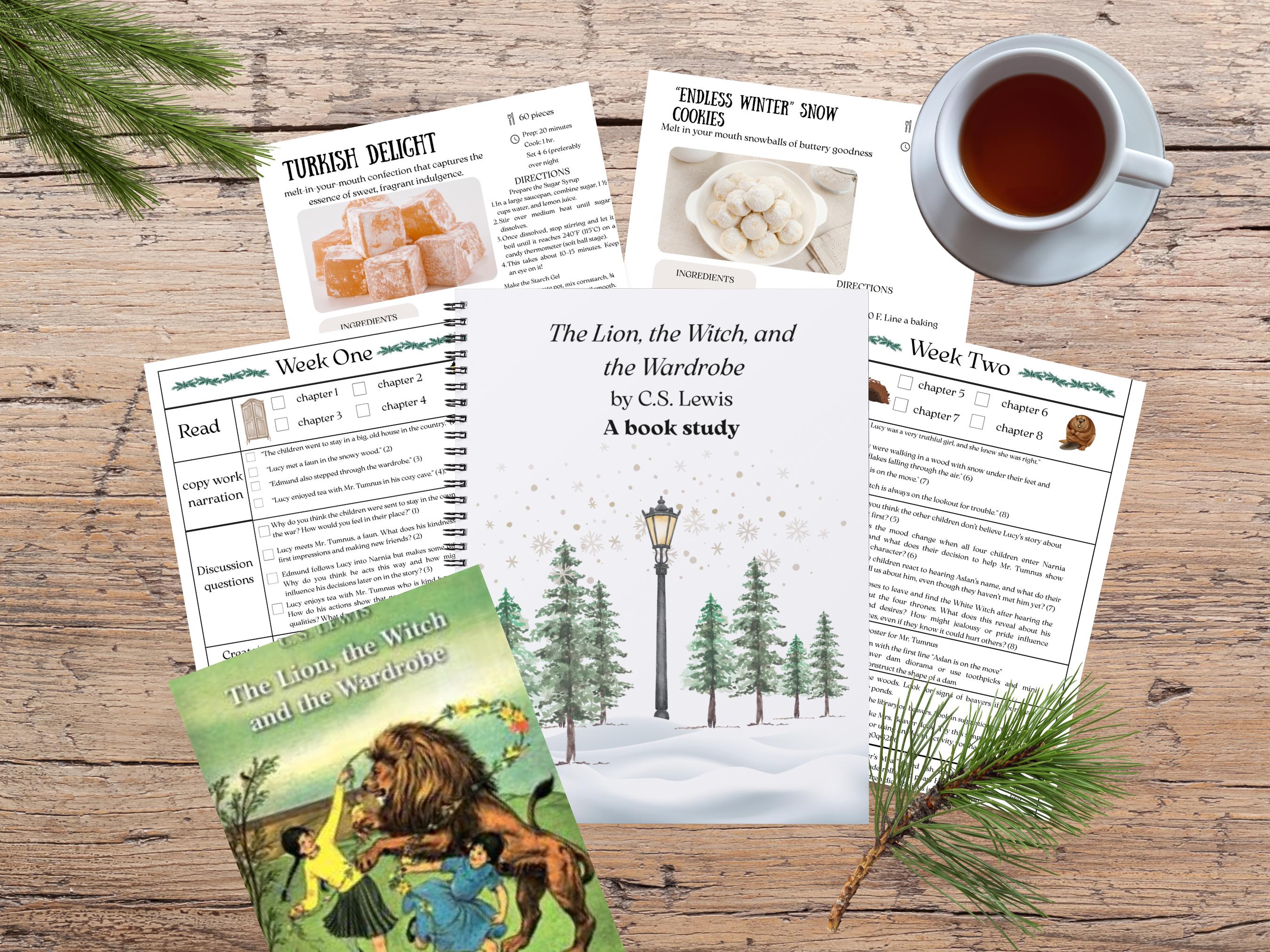 Homeschool Book Study Narnia Literature Book Club Reading Guide Hands ...