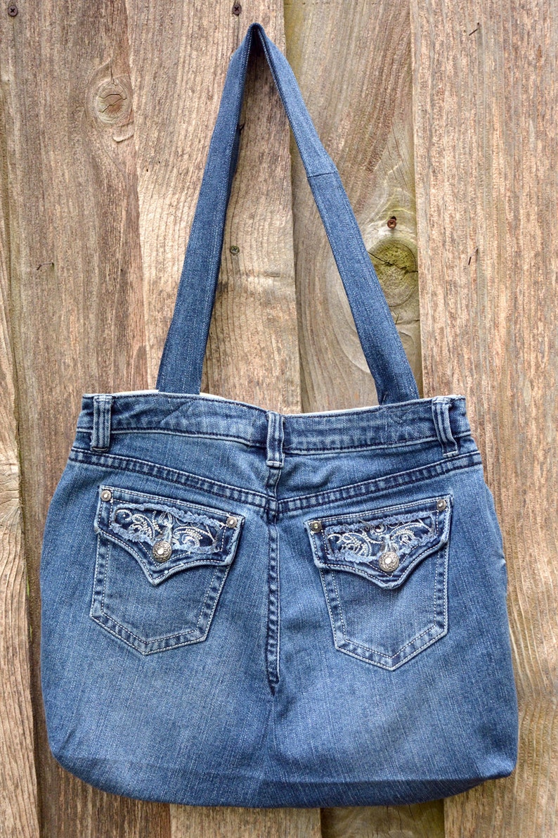 jeans tote bag