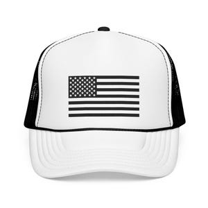 Patriotic Foam Trucker Hat, USA Flag Cap, Embroidered Snapback, Summer Outdoor Accessory, Gifts for Him/Her, Memorial Day, 4th of July