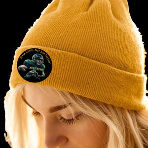 Embroidered Knit Beanie