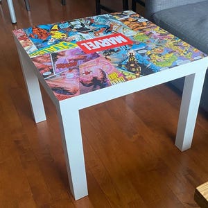 Coffee table, comics bedside table