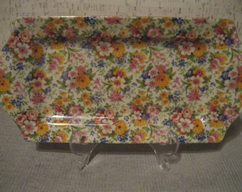 Chintz Platter BCM NelsonWare Made in England / Free Shipping to Lower 48 United States Only