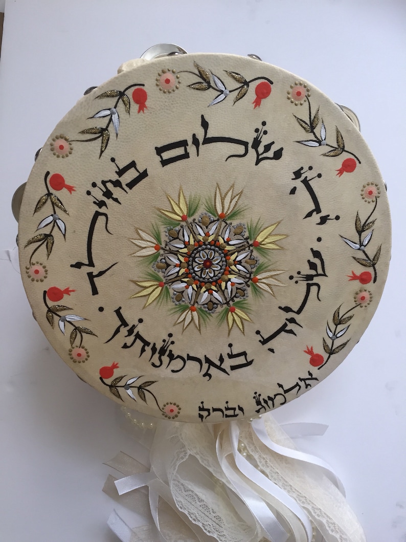 Mandala Art Hand Painted Tambourine Painted Drum Spiritual Etsy