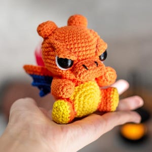 Charizard Amigurumi Pattern PDF – Crochet Plush Pattern in English, Spanish & Português – Digital Download