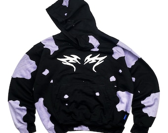 1 of 1 Re-worked / Upcycle Void Pulse Cut and Sewn Hoodie Size L