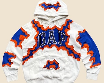 1 de 1 Sudadera con capucha de 3 capas GAP Cracky rediseñada, talla grande