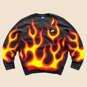 vintage nike flame sweatshirt