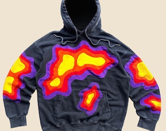 1 of 1 Re-worked thermal washed hoodie size XL